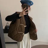 【SHOPLIST限定】レトロな木製ボタンのひょうたん型ベストジャケット | 17kg | 詳細画像19 