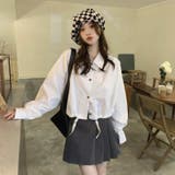 韓国ファッション紐付きハイウエストショートアウターシャツ | 17kg | 詳細画像18
