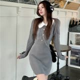 【SHOPLIST限定】韓国風シックな秋新作ニットタイトワンピース | 17kg | 詳細画像14 