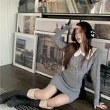 【SHOPLIST限定】韓国風シックな秋新作ニットタイトワンピース | 17kg | 詳細画像15 