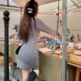 【SHOPLIST限定】韓国風シックな秋新作ニットタイトワンピース | 17kg | 詳細画像3 