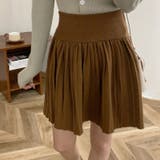 【SHOPLIST限定】韓国風シックな秋新作ハイウェストプリーツスカートニット | 17kg | 詳細画像3 