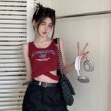 アメリカンレトロ風へそ出し着痩せノースリーブキャミソール | 17kg | 詳細画像20 