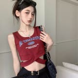 アメリカンレトロ風へそ出し着痩せノースリーブキャミソール | 17kg | 詳細画像24 