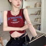 アメリカンレトロ風へそ出し着痩せノースリーブキャミソール | 17kg | 詳細画像26 