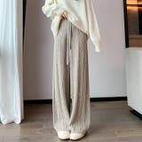 【SHOPLIST限定】レトロなパターンのソフトでワックスのようなカジュアルニッ… | 17kg | 詳細画像10 