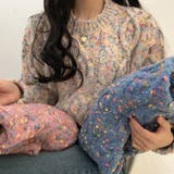【SHOPLIST限定】韓国風レトロなカラードットツイストセーター | 17kg | 詳細画像1 