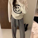 【SHOPLIST限定】韓国風スマイリーフェイスホワイトショートセーター | 17kg | 詳細画像3 