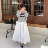 ホワイト | 韓国風パッチワークスウェットシャツとスカート綴る！レヤードワンピース | 17kg