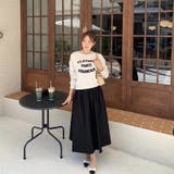 韓国風パッチワークスウェットシャツとスカート綴る！レヤードワンピース | 17kg | 詳細画像4 