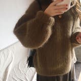 ブラウン | 【SHOPLIST限定】韓国風明るい色もこもこショートセーター | 17kg