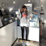 韓国ファッション英字プリントレヤードスウェットパーカー | 17kg | 詳細画像8 