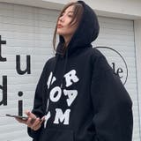 【SHOPLIST限定】大きいサイズ英字プリントフード付きスウェットパーカー | 17kg | 詳細画像2 