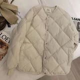 【SHOPLIST限定】菱形キルティング中綿アウターショート無地コート | 17kg | 詳細画像7 