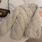 【SHOPLIST限定】菱形キルティング中綿アウターショート無地コート | 17kg | 詳細画像9 