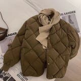 【SHOPLIST限定】菱形キルティング中綿アウターショート無地コート | 17kg | 詳細画像11 