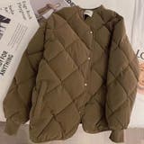 【SHOPLIST限定】菱形キルティング中綿アウターショート無地コート | 17kg | 詳細画像12 