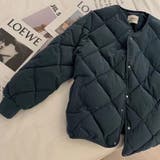 【SHOPLIST限定】菱形キルティング中綿アウターショート無地コート | 17kg | 詳細画像14 