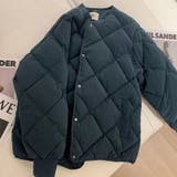 【SHOPLIST限定】菱形キルティング中綿アウターショート無地コート | 17kg | 詳細画像2 