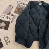 【SHOPLIST限定】菱形キルティング中綿アウターショート無地コート | 17kg | 詳細画像3 