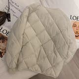 【SHOPLIST限定】菱形キルティング中綿アウターショート無地コート | 17kg | 詳細画像6 