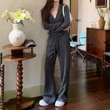フリース感のあるジャケットドレープストレートパンツ2点セット | 17kg | 詳細画像6