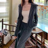 フリース感のあるジャケットドレープストレートパンツ2点セット | 17kg | 詳細画像12
