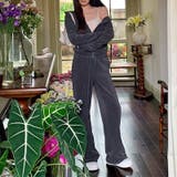 フリース感のあるジャケットドレープストレートパンツ2点セット | 17kg | 詳細画像14