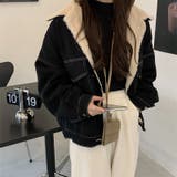 【SHOPLIST限定】程よくゆったりとした裏ボアのデニムジャケット | 17kg | 詳細画像4 