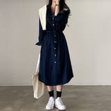 【SHOPLIST限定】春秋の定番アイテム。デニムワンピース(同色ベルト付き) | 17kg | 詳細画像11 