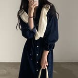 【SHOPLIST限定】春秋の定番アイテム。デニムワンピース(同色ベルト付き) | 17kg | 詳細画像13 