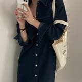 【SHOPLIST限定】春秋の定番アイテム。デニムワンピース(同色ベルト付き) | 17kg | 詳細画像15 