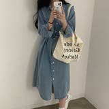 【SHOPLIST限定】春秋の定番アイテム。デニムワンピース(同色ベルト付き) | 17kg | 詳細画像25 