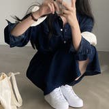 【SHOPLIST限定】春秋の定番アイテム。デニムワンピース(同色ベルト付き) | 17kg | 詳細画像7 