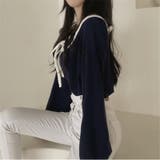 大人のかわいい上品さ リボン襟の肩痩せ見え長袖シャツブラウス | 17kg | 詳細画像15 