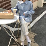 【SHOPLIST限定】コーデしやすいシャーリングの長袖シャツブラウス | 17kg | 詳細画像16 