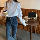【SHOPLIST限定】コーデしやすいシャーリングの長袖シャツブラウス | 17kg | 詳細画像26 