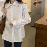 【SHOPLIST限定】コーデしやすいシャーリングの長袖シャツブラウス | 17kg | 詳細画像27 