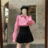 【SHOPLIST限定】コーデしやすいシャーリングの長袖シャツブラウス | 17kg | 詳細画像3 