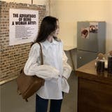 【SHOPLIST限定】コーデしやすいシャーリングの長袖シャツブラウス | 17kg | 詳細画像37 