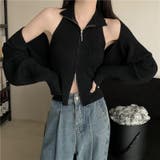 【SHOPLIST限定】ジップアップニットベスト+カーディガン2点セット | 17kg | 詳細画像2