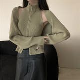 【SHOPLIST限定】ジップアップニットベスト+カーディガン2点セット | 17kg | 詳細画像5