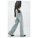 【SHOPLIST限定】ヴィンテージ風水洗い色デニムワイドパンツ | 17kg | 詳細画像6 