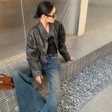 ファッション性と微妙なフレアラインが特徴。フレアワイドレッグデニムパンツ | 17kg | 詳細画像12