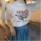 明るく軽やかな春の装いをお楽しみ！花柄プリントのルーズな半袖Tシャツ | 17kg | 詳細画像1 