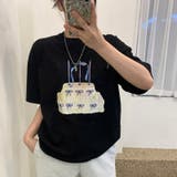 【SHOPLIST限定】春の装いをお楽しみ!ケーキボックス&リボンプリントの半袖… | 17kg | 詳細画像1