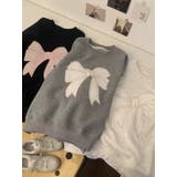 【SHOPLIST限定】韓国風のシンプルで可愛らしい。リボン刺繍パーカー | 17kg | 詳細画像5 