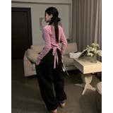 【SHOPLIST限定】リボンライクに!プリント柄可愛らしいウエストロングパンツ | 17kg | 詳細画像16