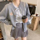 若者のカレッジスタイル!グレーカーディガン＆シャツ＆スカート | 17kg | 詳細画像10 