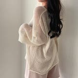 【SHOPLIST限定】微妙なセクシーさ。ゆったりした長袖ニット | 17kg | 詳細画像4